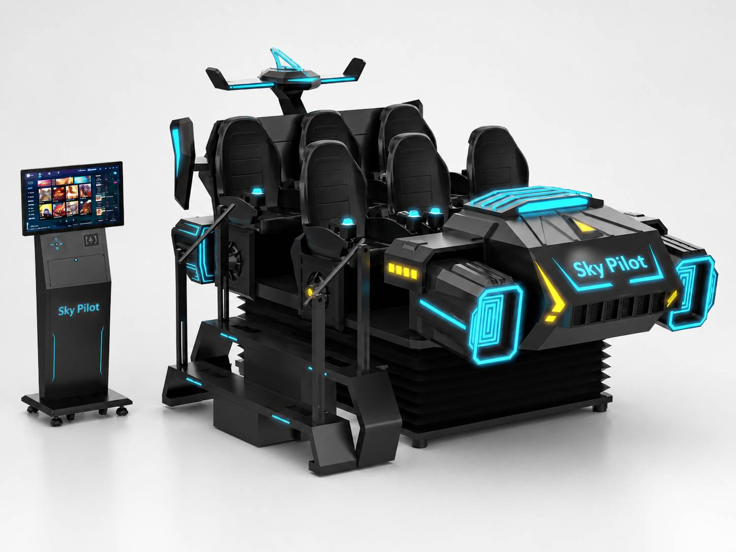 SkyPilotVR 6 Seats VR Dark Mars simulator